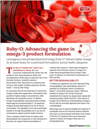 Ruby-O: Advancing the Game in Omega-3 Product Formulation