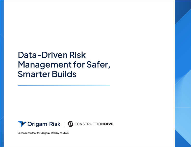 Build smarter & safer with data-driven risk management tools