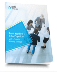 Power Your Firm's Value Proposition with a Financial Planning Strategy