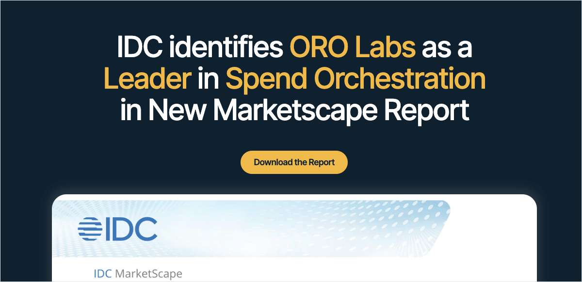 IDC Spend Orchestration MarketScape Report