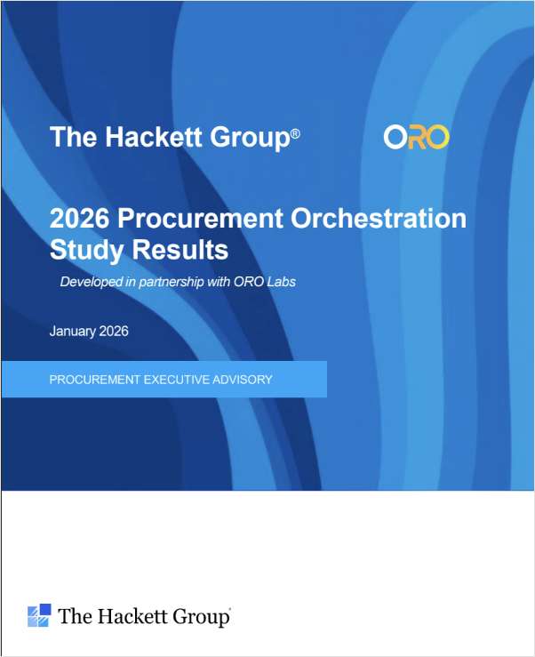 The Hackett Group: 2026 Procurement Orchestration Study Results