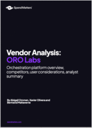 Spend Matters Tech Review: Oro Labs