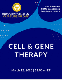 Outsourced Pharma Capabilities Update: Cell & Gene Therapy