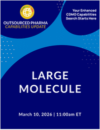Outsourced Pharma Capabilities Update: Large Molecule