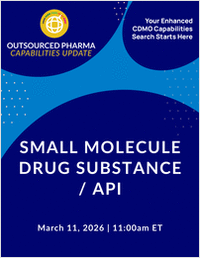 Outsourced Pharma Capabilities Update: Small Molecule Drug Substance / API