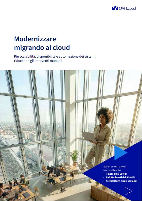 Caso d'uso: Migrazione al cloud e modernizzazione dei workload