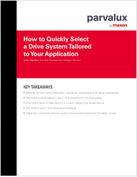 How to quickly select a drive system tailored to your application