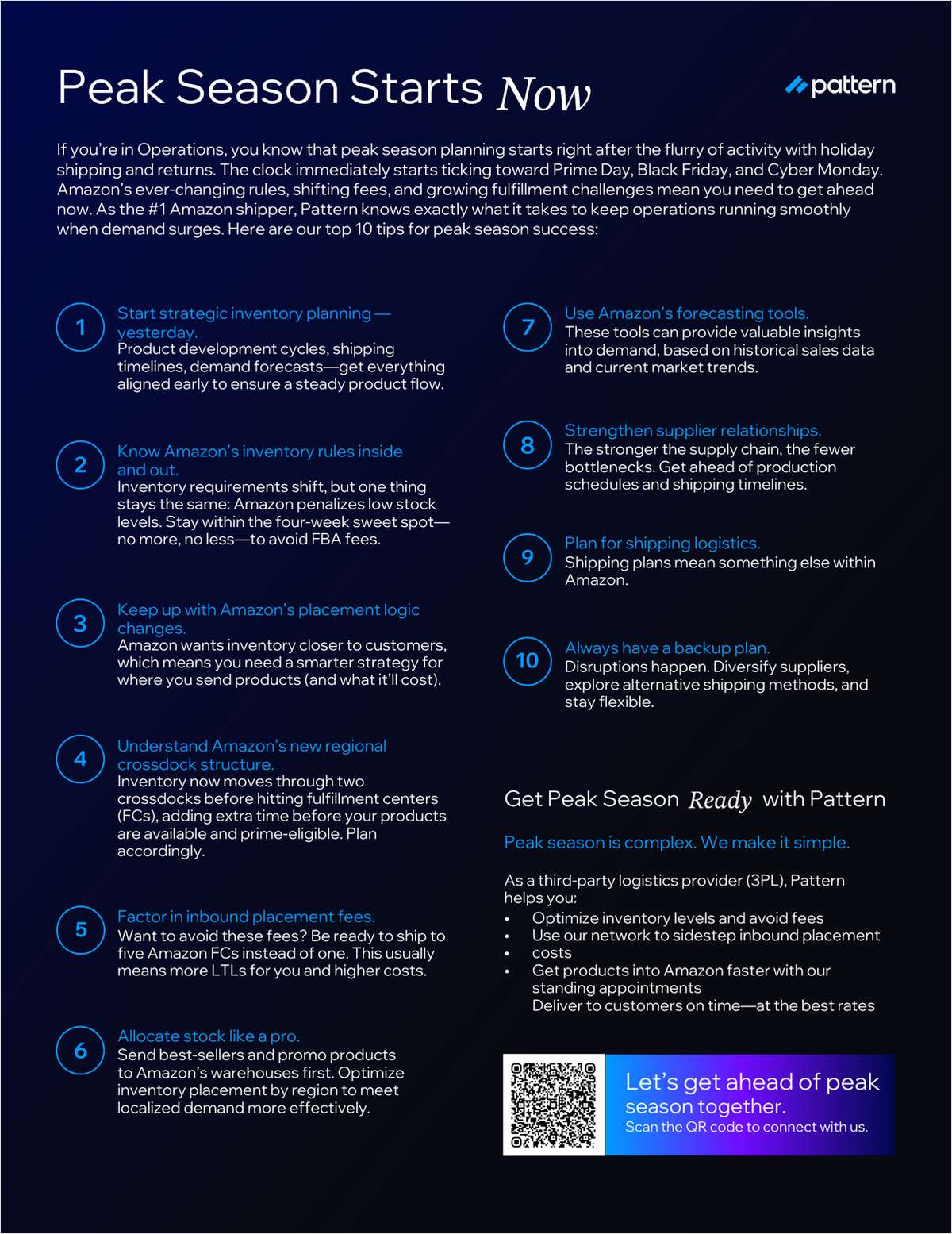 Top 10 Tips for Operations Peak Season Planning