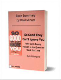 So Good They Can't Ignore You Book Summary
