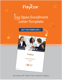 Employee Open Enrollment Letter Template
