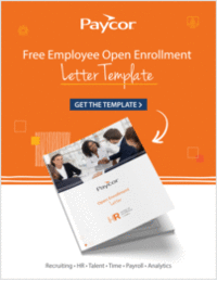 Free Employee Open Enrollment Letter Template