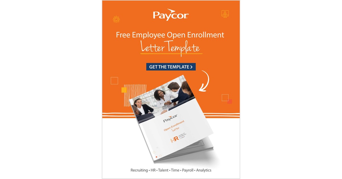 Free Employee Open Enrollment Letter Template, Free Paycor, Inc. Template