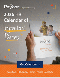 2026 HR Calendar of Important Dates