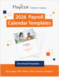 2026 Payroll Calendar Templates