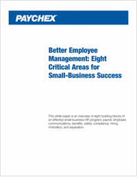 Better Employee Management: Eight Critical Areas for Small-Business Success