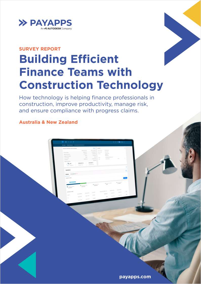 Building Efficient Finance Team with Construction Technology