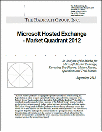 Top Players in Microsoft Hosted Exchange Announced in New Radicati Report