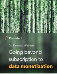 Webinar - Going beyond subscription to data monetization