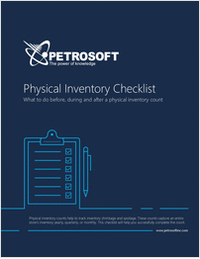 Physical Inventory Checklist