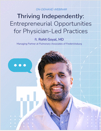 Webinar: Entrepreneurial Opportunities for Physician-Led Practices