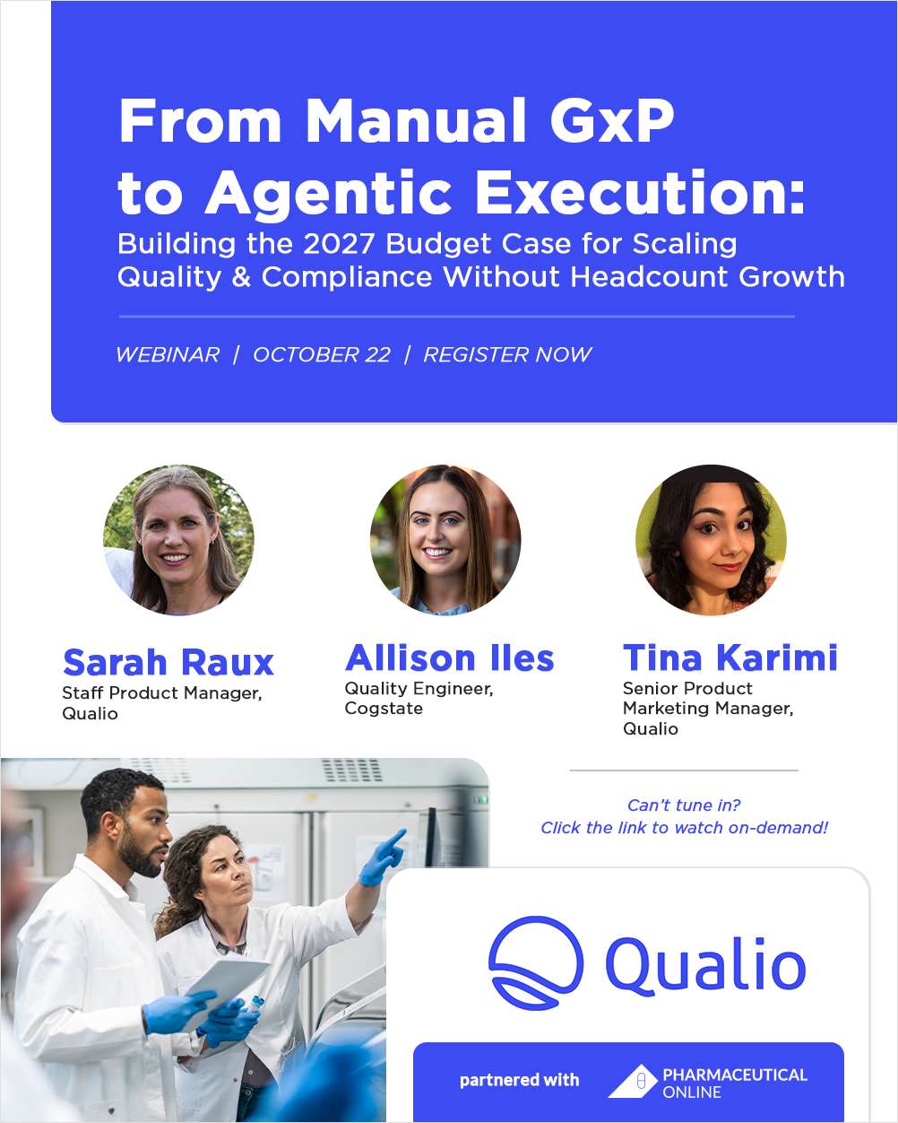 From Manual GxP to Agentic Execution: Building the 2027 Budget Case for ...