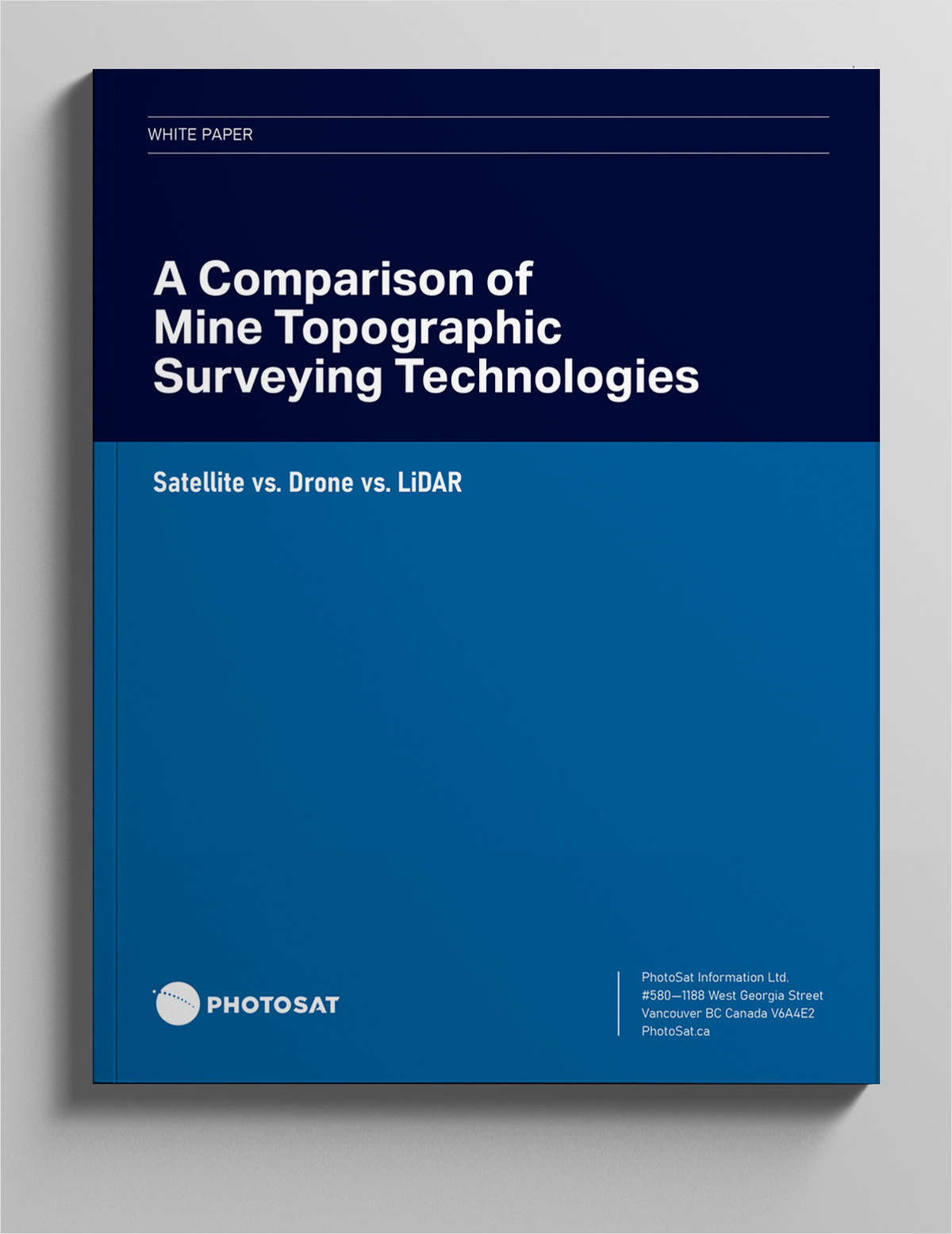 A Comparison of Mine Topographic Surveying Technologies
