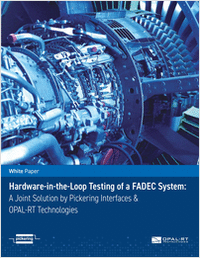 Hardware-in-the-Loop Testing of a FADEC System