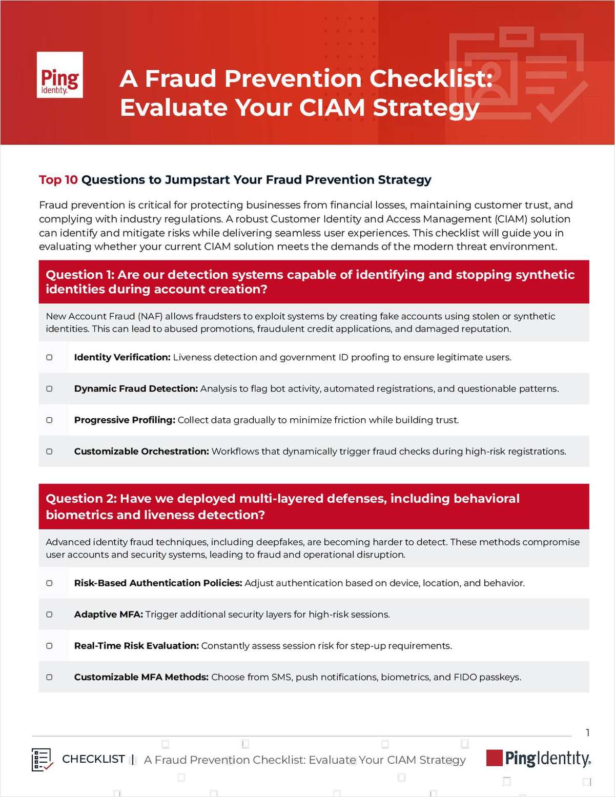 A Fraud Prevention Checklist: Evaluate Your CIAM Strategy