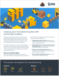 Level Up Your Manufacturing Data with World Class Analytics