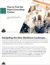 Finding the Right Consulting Partner - Navigating the New Workforce Landscape