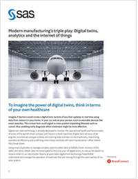 Modern Manufacturing's Triple Play: Digital Twins, Analytics and the Internet of Things