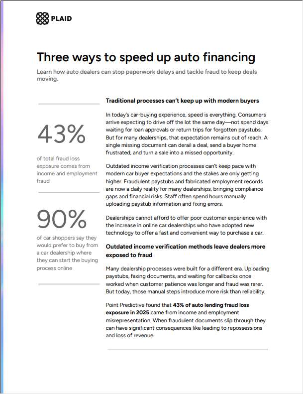 Three ways to speed up auto financing