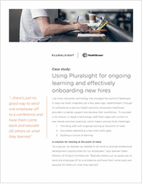 Using Pluralsight for Ongoing Learning and Effectively Onboarding New Hires