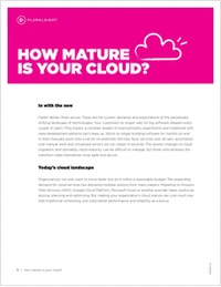 How Mature is Your Cloud: Evaluate your organization today to be stronger tomorrow