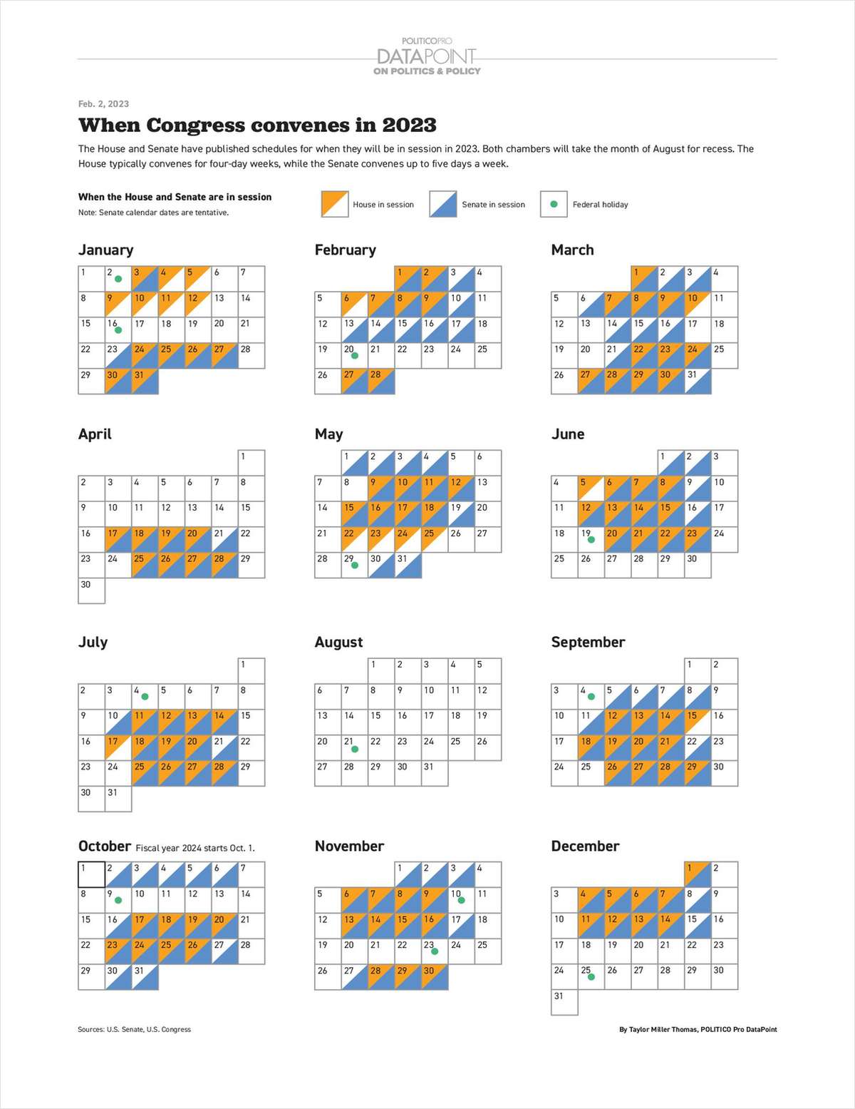 2023 Congressional Calendar Free Calendar