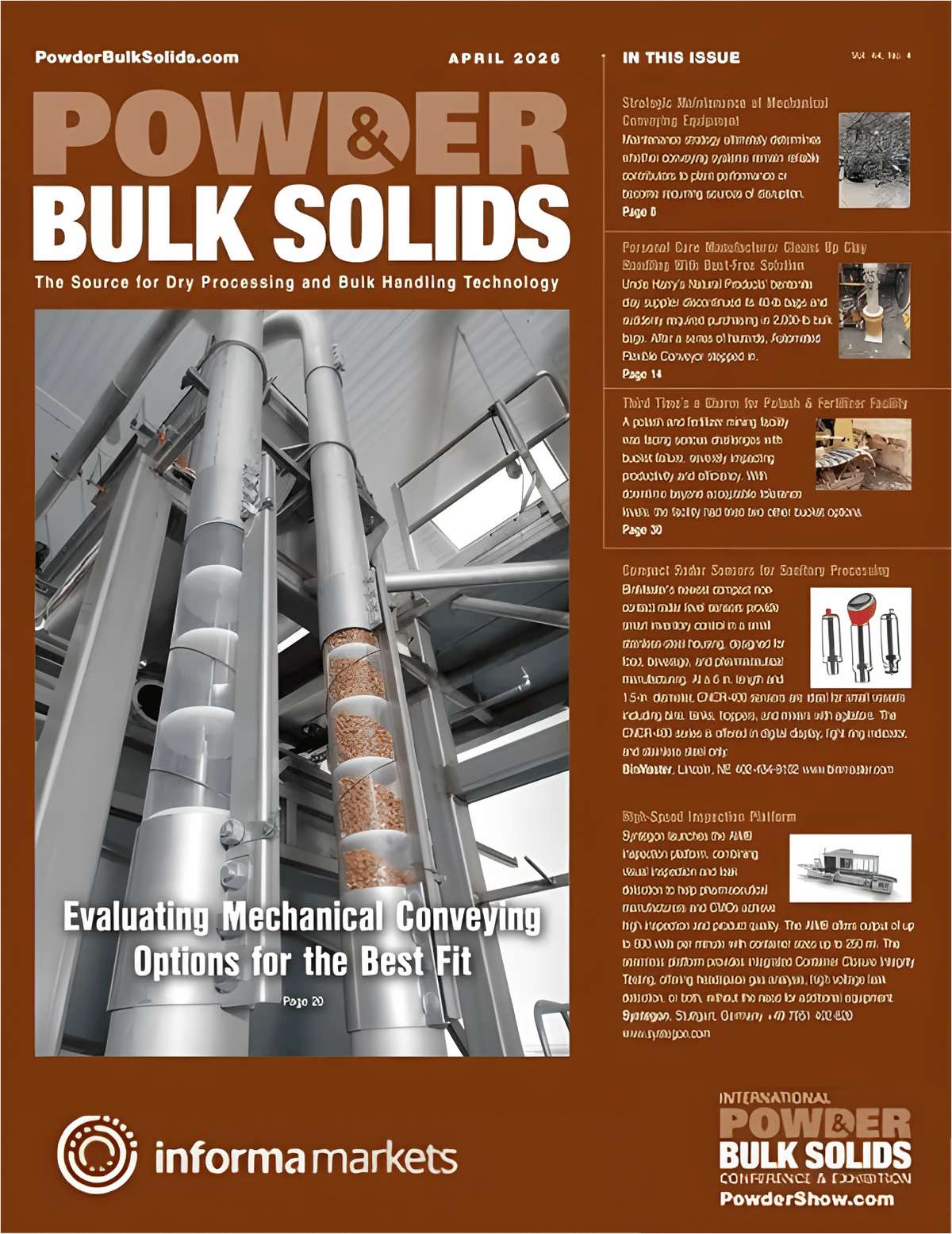 Powder and Bulk Solids Monthly Industry Magazine