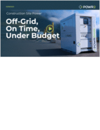 Off-Grid, On Time, Under Budget: Efficient Power Solutions for Construction