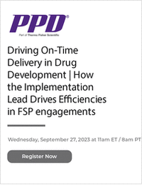 Driving On-Time Delivery in Drug Development How the Implementation Lead Drives Efficiencies in FSP engagements