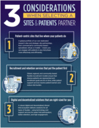 3 Considerations for a Clinical Research Sites and Patient Recruitment Partner