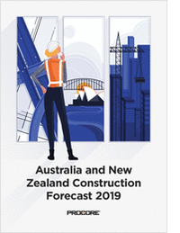 Australia and New Zealand Construction Forecast 2019