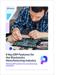 9 Key ERP Features for the Electronics Manufacturing Industry