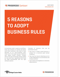 5 Reasons to Adopt Business Rules