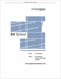 Programmers Heaven C# School Book  -Free 338 Page eBook