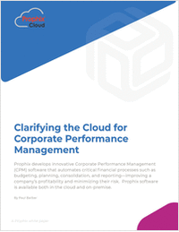 Clarifying the Cloud for Corporate Performance Management
