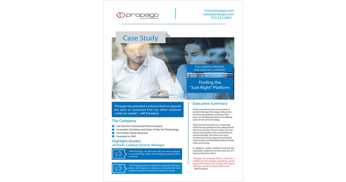 Case Study: Full-Service Graphics Print Company
