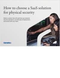 How to choose a SaaS solution for physical security