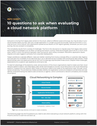10 Questions to Ask When Evaluating a Cloud Network Platform