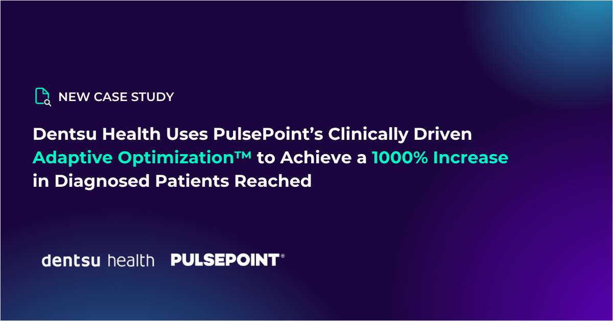 Dentsu Health Uses PulsePoint's Clinically Driven Adaptive Optimization to Boost HCP & DTC Campaign Effectiveness for Kyowa Kirin North America