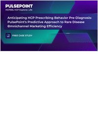 Anticipating HCP prescribing behavior pre-diagnosis: PulsePoint's approach to rare disease omnichannel marketing efficiency