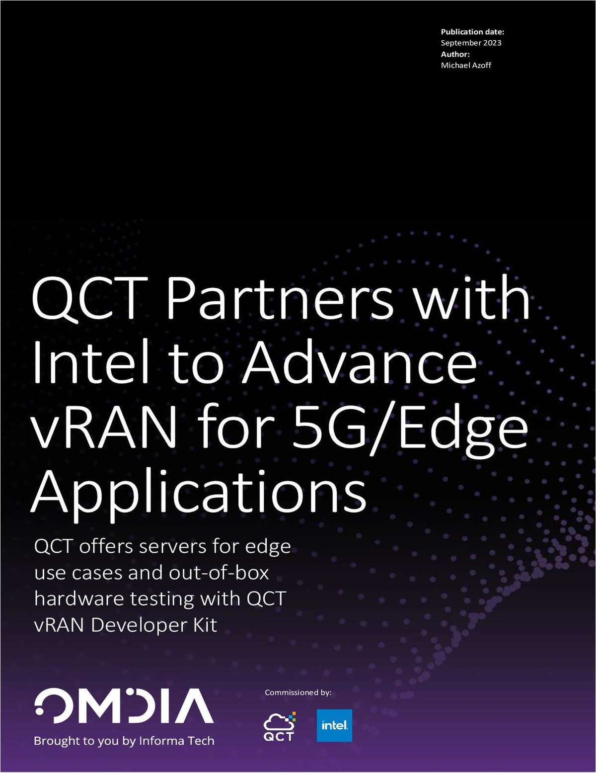 QCT Partners with Intel to Advance vRAN for 5G Edge Applications